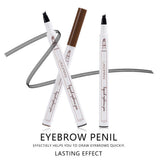 4 Tip Waterproof Eyebrow Pen | Waterproof Tattoo Tint Fine Sketch Liquid Eyebrow Pencil | Creates Natural Makeup Effect
