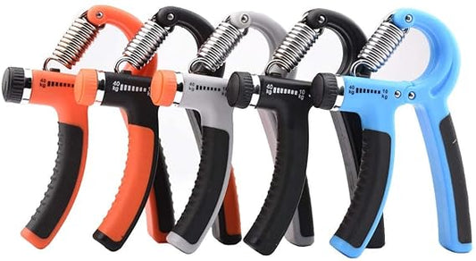 Hand Grip Strengthener Adjustable Resistance Wrist Strengthener Forearm Gripper Hand Workout Squeezer Grip Strength Trainer Without Counter (Random Colour) Made In China