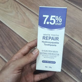 7.5% NHAP White Tooth Repair Toothpaste – Hydroxyapatite Enamel Strengthening & Whitening Formula (120g)