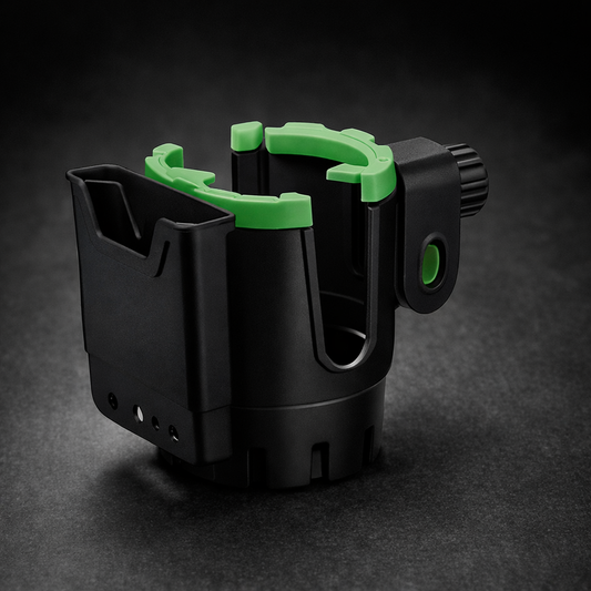 Universal 2-In-1 Motorcycle Cup Holder & Mobile Phone Bracket (HT-506) – Anti-Shake Adjustable Bike Handlebar Mount