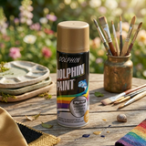 Dolphin Chrome Gold Spray Paint 300ml – High Shine Metallic Finish Spray