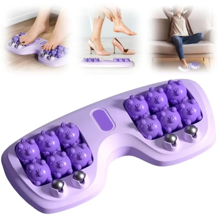 Roller Manual Foot Massager – Body Stress Buster & Accupressure Point Device For Foot & Leg Pain Relief (Random Color)
