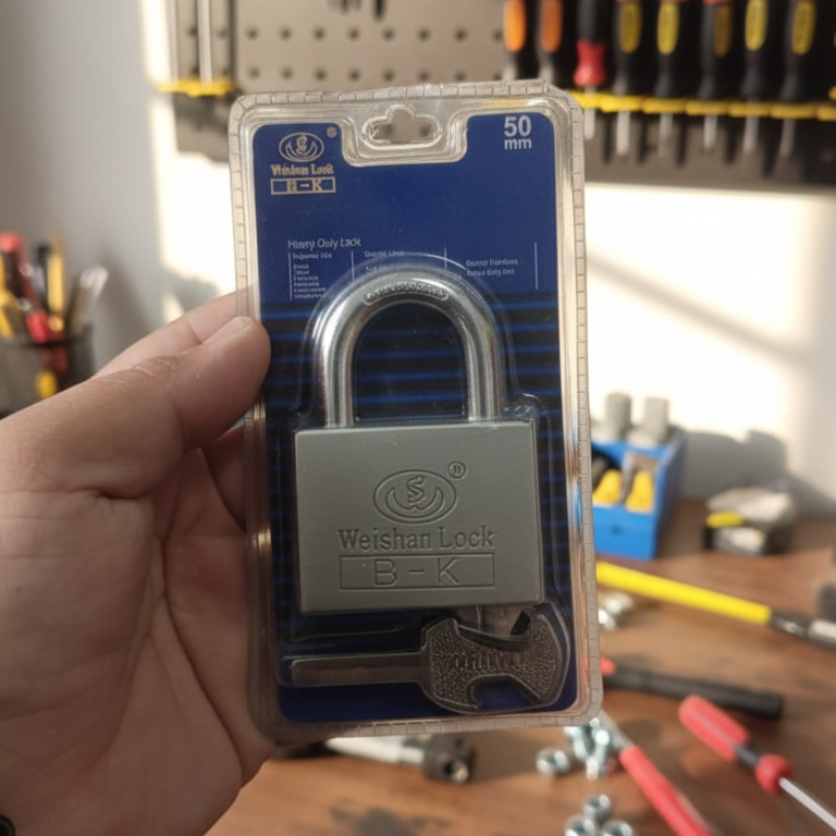 Weishan Door Lock 50mm | Durable Security Lock | Strong Metal Build For Home & Office