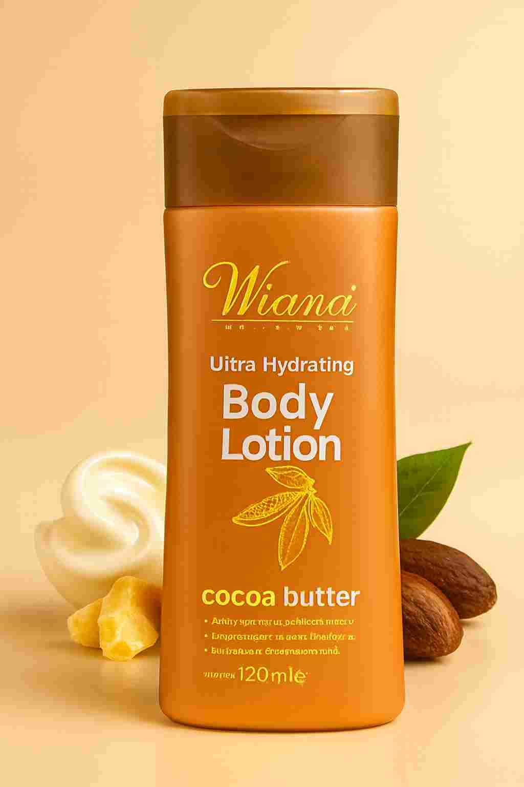 Wiana Cocoa Butter Body Lotion | Deep Moisturizing & Nourishing Cream For Soft, Smooth, Glowing Skin – 400ml
