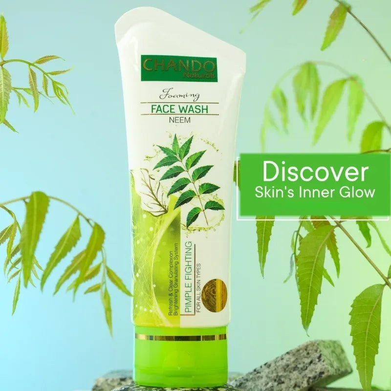 CHANDO Naturals Foaming Face Wash Neem – Pimple Fighting & Skin Purification