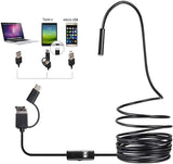 USB Endoscope Mini Hidden Camera 1080P With 8 Adjustable LED Lights & 5M Waterproof Cable