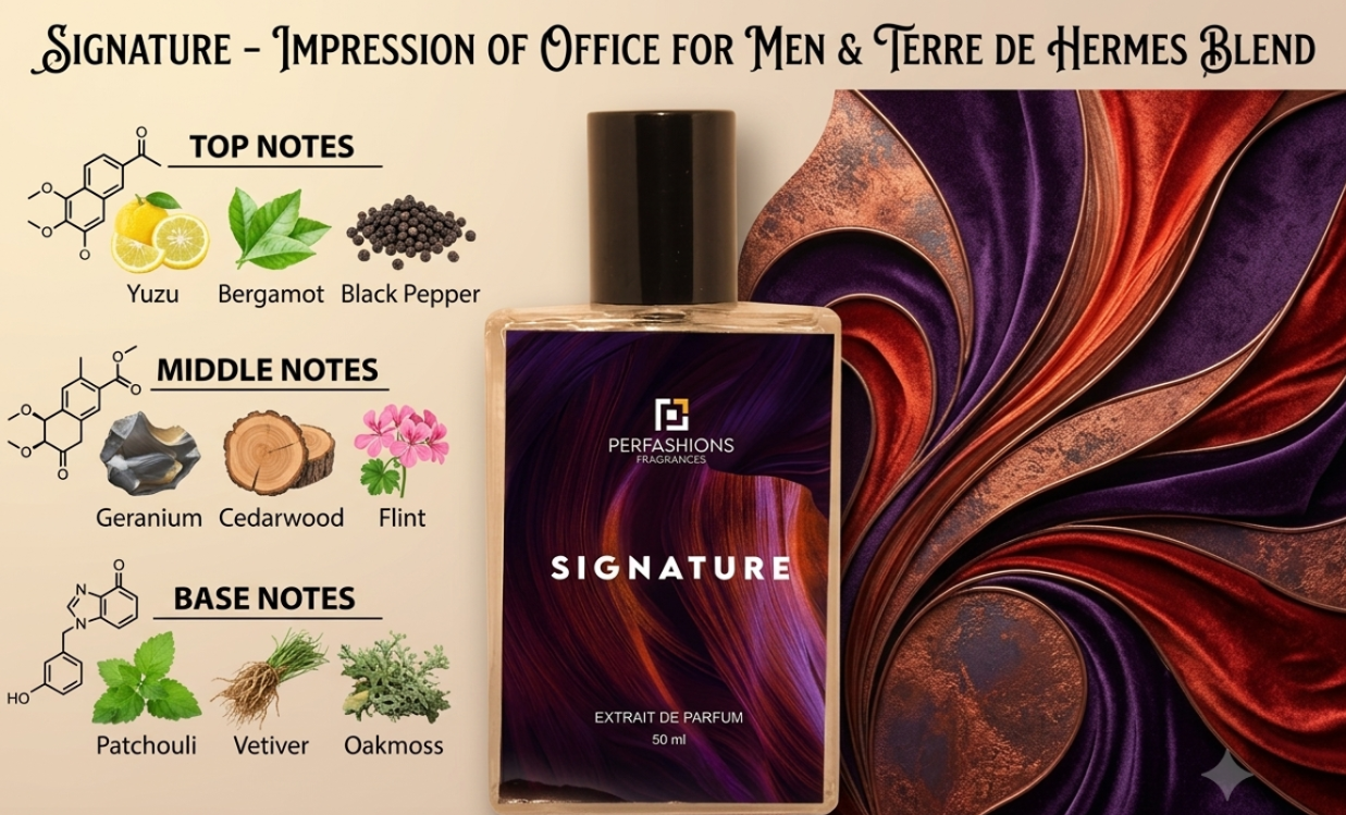 Signature – Our Own Creation | Woody Citrus Extrait De Parfum For Men | 50ml With Premium Box & Carry Bag