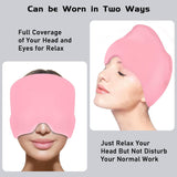 Migraine Relief Cap With Box - Instant Headache Relief Hat Reusable Gel Cap For Migraine Pain Relief Wearable Hot Cold Therapy Therapy (Random Color)