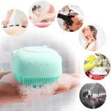 Silicone Bath Body Brush | Exfoliating Scrub With Soap Dispenser | Ultra Soft Shower Sponge & Massager | Random Colour