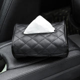 Luxury Leather Car Napkin Holder – Sleek Design, Easy Access & Secure Fit For Tissues
