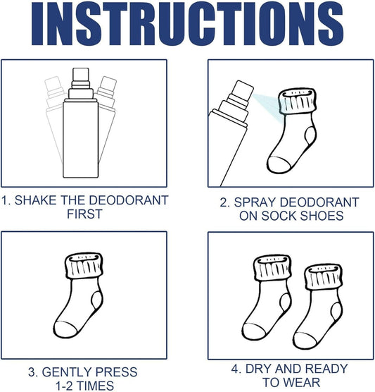 Footwear Deodorant Spray Shoe Deo Odor Control Fresh Spray (100ml)