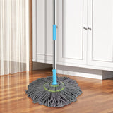 Extendable 90CM Twist Mop – 2-In-1 Rotatable Adjustable Floor Mop With Fine Fiber Fabric | 360° Self-Twisting Dehydrated Mop For Hard Floors & Walls