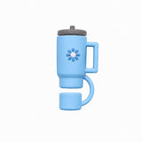Silicone Stopper Compatible With 40oz Tumbler | Spill-Resistant Straw Cover | Random Color