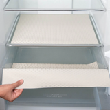 PVC Refrigerator Shelf Liner (45x150cm) - Plain Check Anti-Slip Fridge Drawer Mat