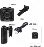 SQ6 Mini Spy Camera – HD Portable High Quality Security Camera With Night Vision & Two Stand Holders