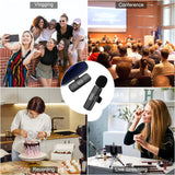 K9 Collar Wireless Microphone IPhone/Android & Type C Supported Wireless Microphone With ( I Phone Connector )