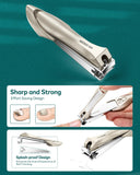 Premium Manicure & Pedicure Kit – Stainless Steel Nail Clippers Set With Grooming Tools For Hand, Foot & Facial Care – Travel Case Included ( 10 PCS Creative Smiley Nail Tool Set )