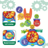 Gears Building Blocks Toy | Puzzle Construction Set | Creative Learning Blocks For Kids 3+ | Boys & Girls