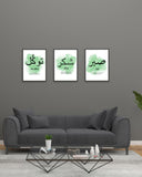 Set Of 3 Premium Wall Art Photo Tiles – Modern Home Decor Sets 8x11