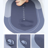Nonslip Soft Rubber Bath Mat For Bathtub And Shower, Anti Slip Bacterial Anti Bacterial Machine Washable PVC Bath Mat For Bathroom Bathroom Written Mat (Random Color)