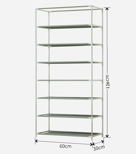 7 Layer Portable Dustproof Shoe Rack Non-Woven Shoe Rack Storage Bag Closet Household Shoe Storage Rack Storage Cabinet ( Random Color)