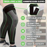 1 Pair - Knee Compression Support Sleeve Elastic Knee Brace For Pain Relief Sports Protection And Joint Stability (Random Color)