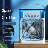 Mist Fan | Portable Cooling Fan - 11inch | USB Electric Fan With LED Night Light, Fine Mist Water, And Humidifier Function | Led Night Light Water Mist (Random Color)