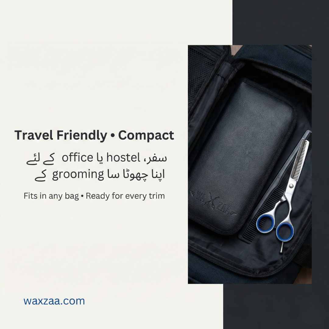 WAXZAA Professional Barber Scissors Kit – Premium Hair Cutting Accessories