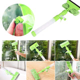 3 in 1 Fiber Wiper Sprayer  Wash, Wipe and Soak | Window Squeegee Kit, Cleaning Tool with Detachable Microfiber Cloth Rubber Scraper & Sprayer, Portable Window Cleaner Combo for Car, (Random color)