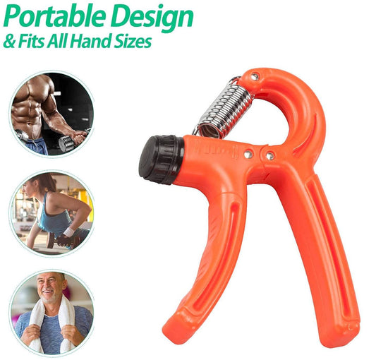 Simple Adjustable Hand Gripper Strengthener – Wrist & Forearm Workout Trainer - Random Color