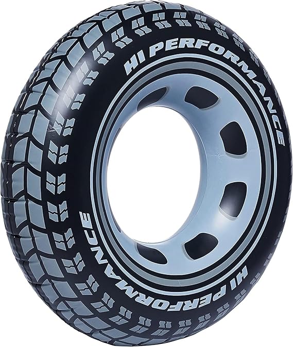 Intex Giant Tire Tube 36 Inch Swim Ring For Summer | Swimming Pool Tube For Kid's | Big Size Cool Black Wheel Tire Men Swimming Ring