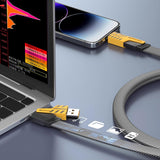 4-In-1 Multi USB Charging Cable – USB-C To USB-C, USB-C To Lightning, USB-A To USB-C, USB-A To Lightning | Fast PD Charger Cord For IPhone, IPad, Samsung, MacBook