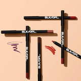 2 in 1  BLK/OPL Eye Pencil With Sharpener, Makeup 2 Colors Cosmetic Beauty Eyebrow Tool( Pack of 12 )