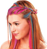 Pack Of 4 Temporary Hair Chalks  4 Colors Hair Dye Powder Temporary Hair Styling Chalk Salon  Hair Dye Powder Cake Washable