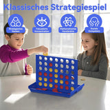 4 IN A ROW Board Game For Kids / Travel Board Game / Board Games Indoor & Outdoor, Perfect As A Party Game (Random Color )