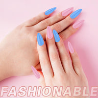 Artificial Nails Pack - 576 Nails With Glue & Stickers