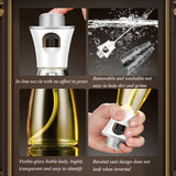 Oil Spray Dispenser / Oil Spray Bottle Pump For Cooking, BBQ, Baking, Frying, Salad (Random Color) 170ml