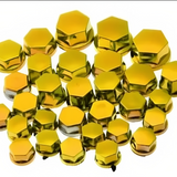 Bike Motorcycle Fancy Nut Bolt Cover – Universal Fit (Plastic, Random-Color)