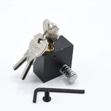 100% Secure Motorcycle Side Lock – No Welding Required – Black L-Key Anti-Theft Handle & Push Lock ( 1Pc )