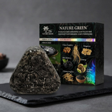 Nature Green Black Ganoderma Hair Darkening Soap - Herbal Cleansing Bar For Natural Hair Color Maintenance And Scalp Health - 130g
