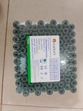 SAFETY Lithium Heparin Vacuum Blood Collection Tubes (Glass, 3ml, 13x75mm) - Pack Of 100