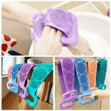 Silicone Bath Body Brush Soft Rubbing Exfoliating Massage For Back Cleaning High Quality Bathroom Accessories | Random Colour