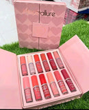 12 Pcs Mocallure High Pigmented Velvet Lip Gloss Set | Long Lasting Multicolor Liquid Lipstick Collection