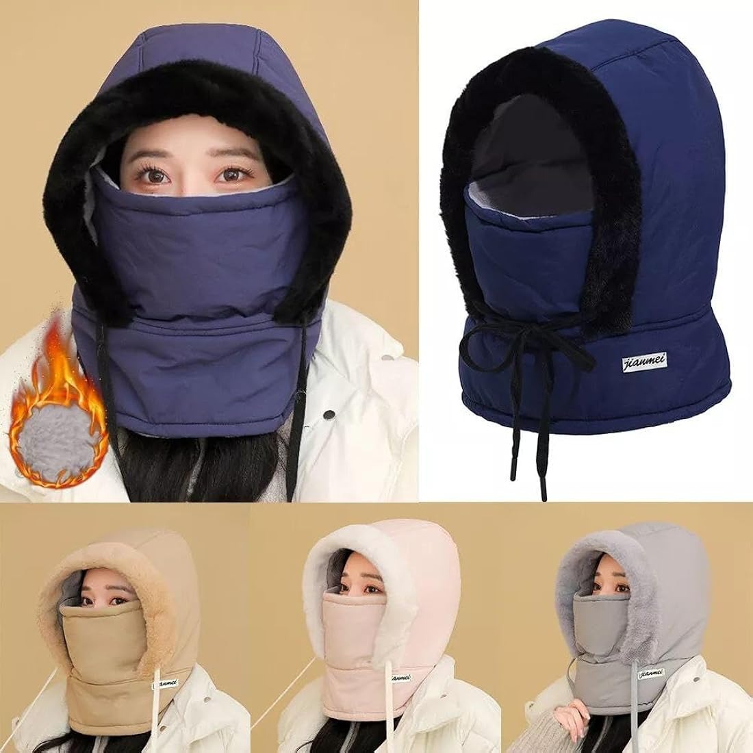 Ultra‑Warm Balaclava Cap | Soft & Comfortable Winter Mask | Full Face Coverage For Men & Women (Random Colour)