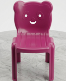 Panda Face Design Kids Chair - Cute Animal Themed Lightweight Seating Furniture Durable Comfortable Miniature Seat For Toddler Playroom (Random Color)