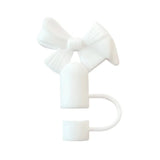 Silicone Bow Stopper Compatible With 40oz Tumbler | Reusable Spill-Resistant Straw Cover | Random Color