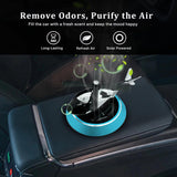 Solar Powered Car Aroma Diffuser Helicopter Air Freshener – Dashboard Perfume Decor | Metal + ABS, Refillable Fragrance