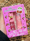 2 In 1 Crazy Girl Color Changing Lip Balm Plus Lip Oil - Hydrating Tinted Lip Care Treatment For Glossy Finish And Natural Color Enhancement