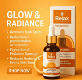 Relax Vitamin C Daily Serum - 30ml | Visibly Brightens, Evens Skin Tone, And Reduces Aging Signs For A Radiant, Youthful Glow