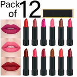 12 Pcs High Pigmented Matte Lipstick Set – Long Lasting Smooth Texture Lip Color Collection For Bold And Beautiful Looks
